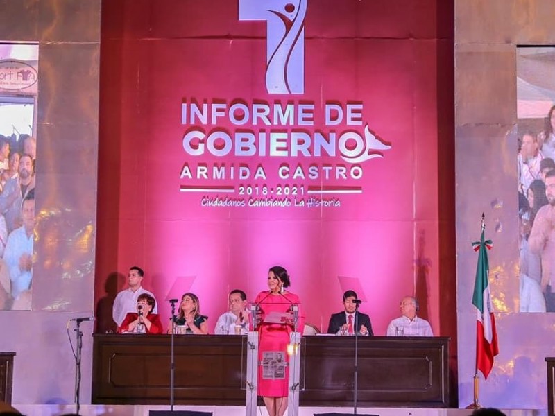 Rinde alcaldesa Primer Informe de Gobierno