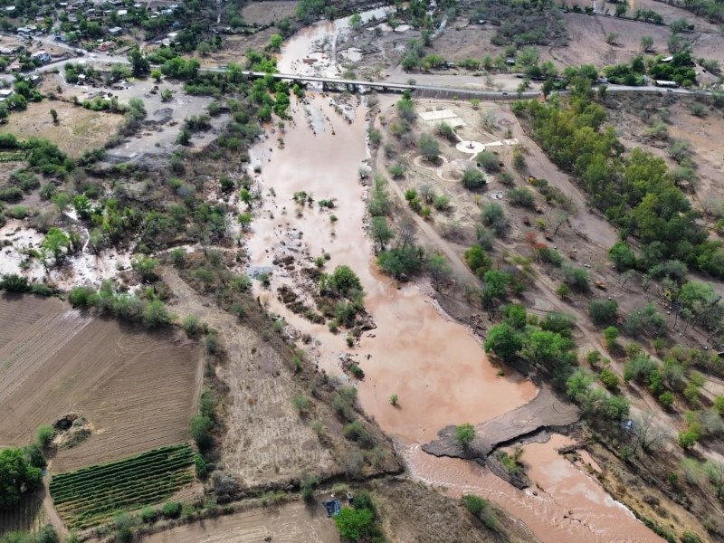 Río Mocorito renace con las lluvias