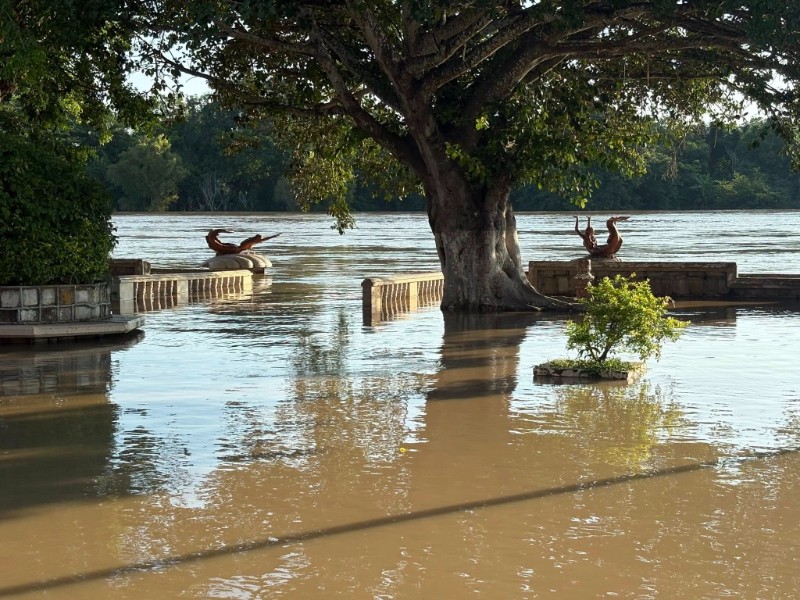 Río Pánuco supera nivel crítico; habilitan albergues en Veracruz