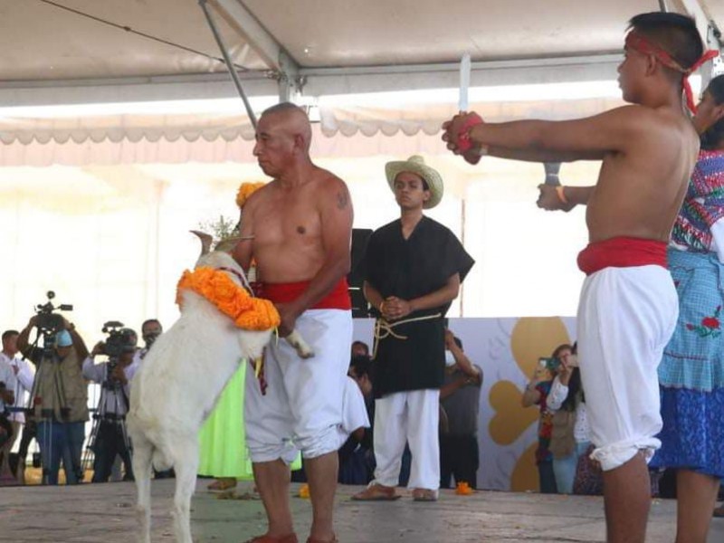 Ritual de la Matanza presente en Festival Huey Atlixcáyotl
