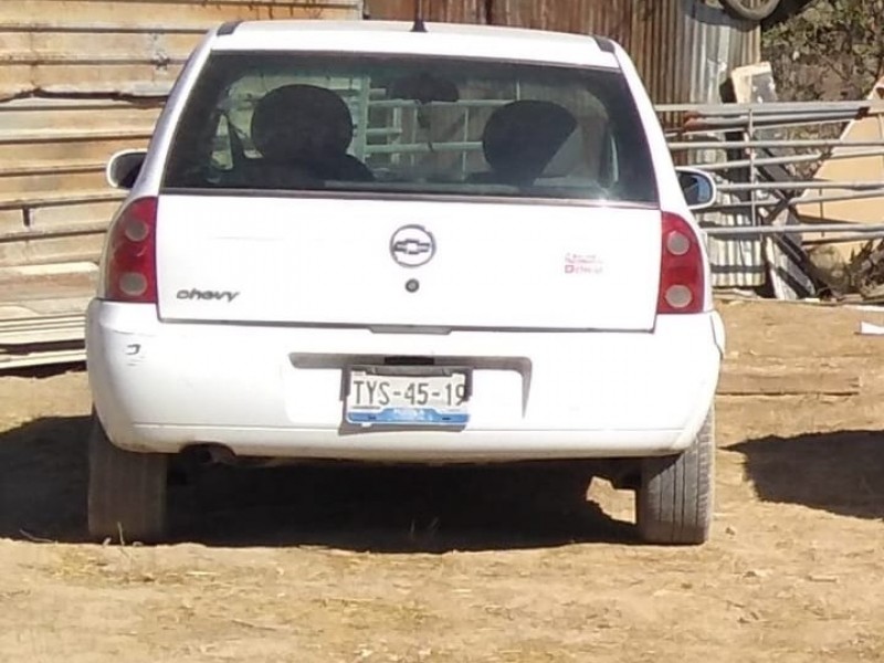 Roban auto en el centro de Tehuacán