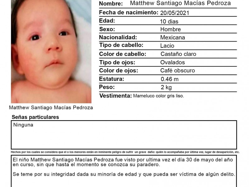 Roban bebé de apenas 10 días de nacido en Celaya