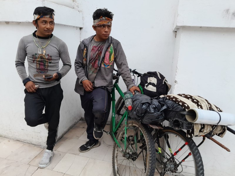 Roban bicicleta a peregrinos en Veracruz