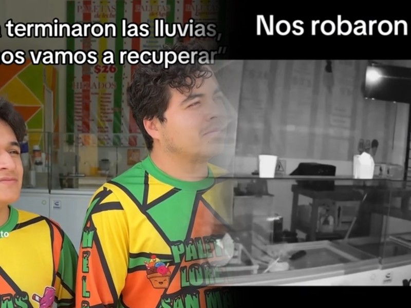 Roban paletería en Puebla y ladrón regresa por un helado
