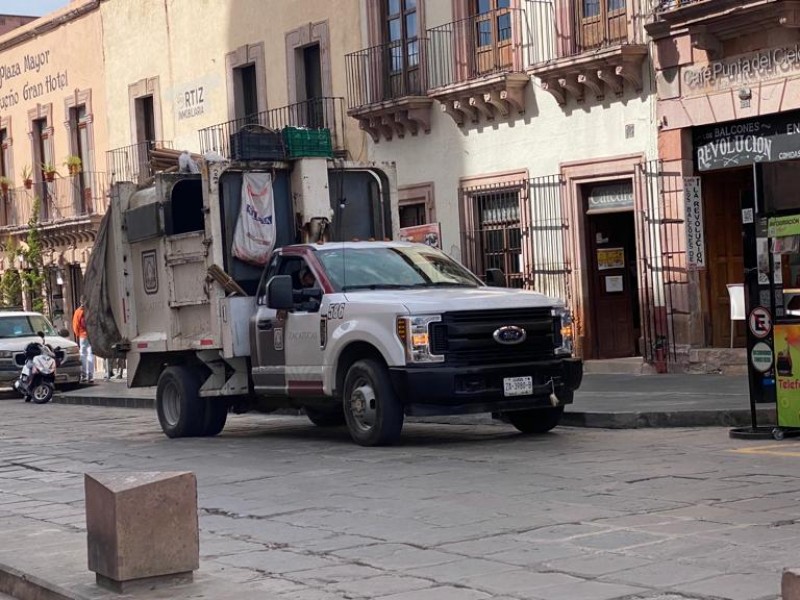 Roban unidad de limpia, perteneciente al municipio de Zacatecas