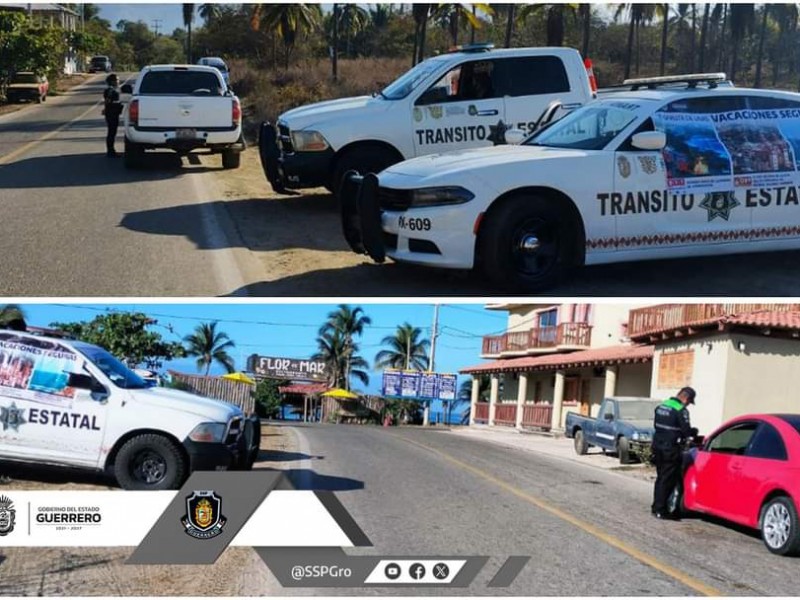 Roban vehículo en carretera a playa Blanca