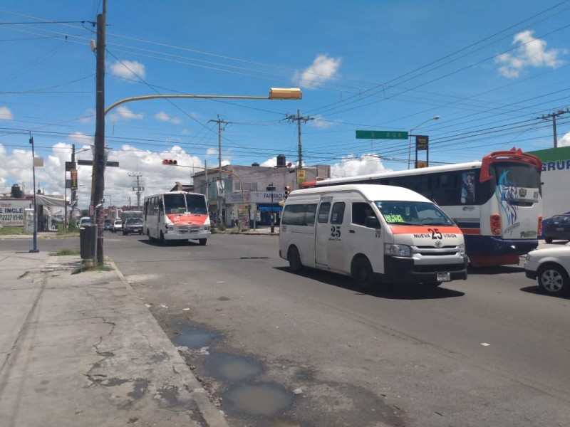 Robo a transporte público, delito en Loma Bella