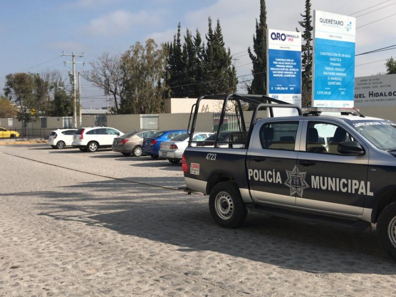 Robo simultáneo en escuelas de El Marqués