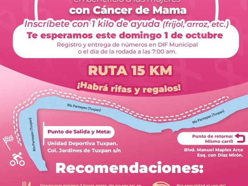 Rodada conmemorativa a la lucha contra el Cáncer de Mama