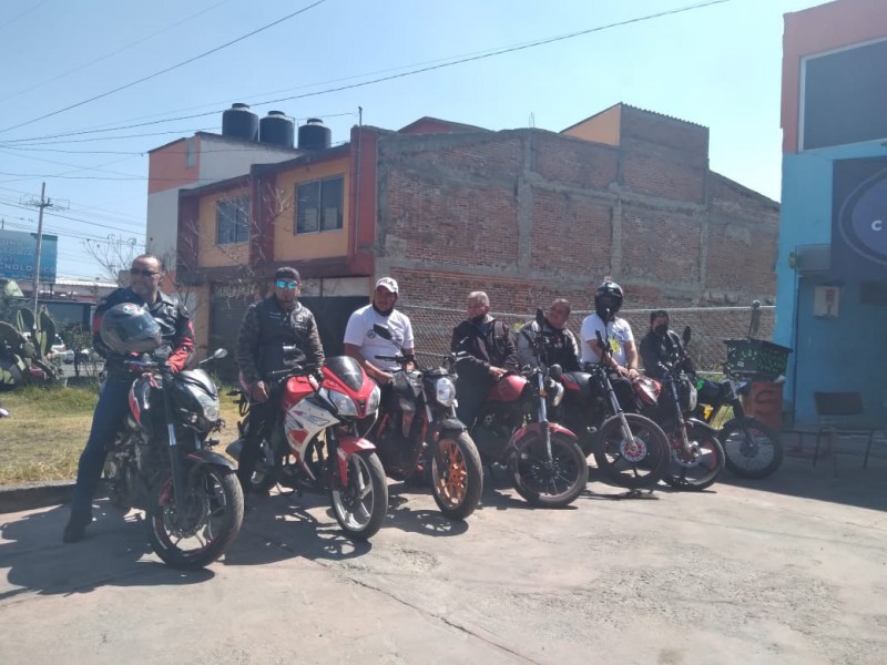 Rodada de motociclistas con causa en Toluca