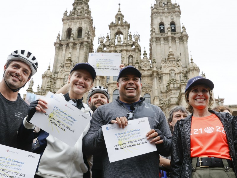 Ronaldo Nazario cumplió su promesa haciendo recorrido ciclista