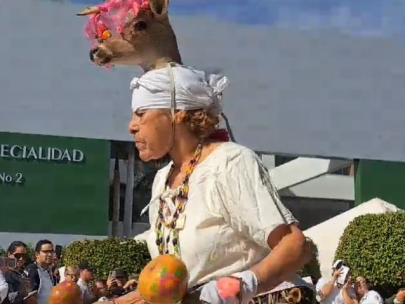 Rosario, la única mujer que realiza la danza del venado