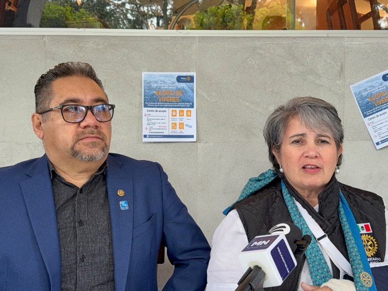Rotarios de Xalapa abren colecta de víveres para Álamo y Poza Rica