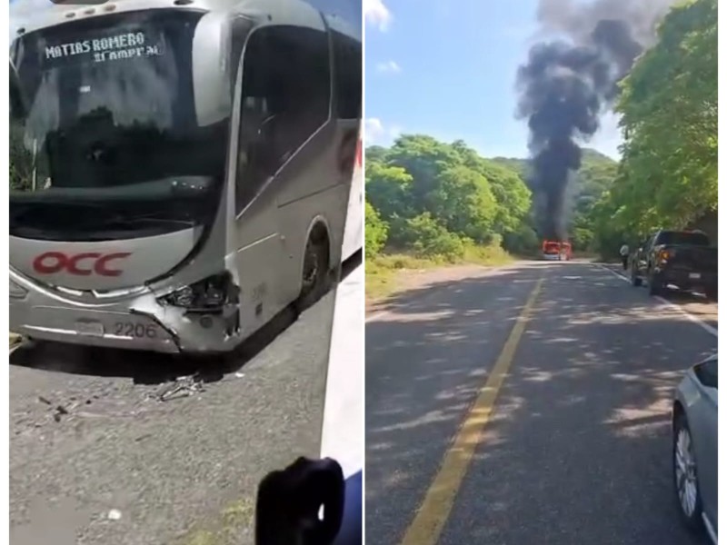 Sábado accidentado en la carretera Oaxaca - Istmo