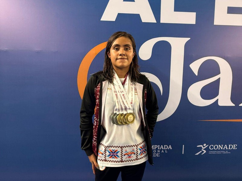 Sahara Monroy brilla con 5 medallas en las nacionales CONADE 2025