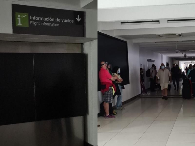 Salas de abordaje en Terminal 1 del AICM sin luz