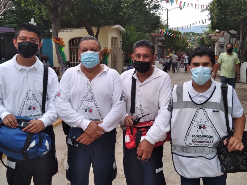 Saldo blanco en panteones en día de muertos.