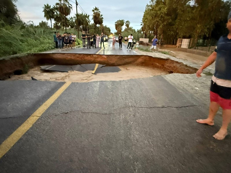 Saldo blanco en Todos Santos tras lluvias