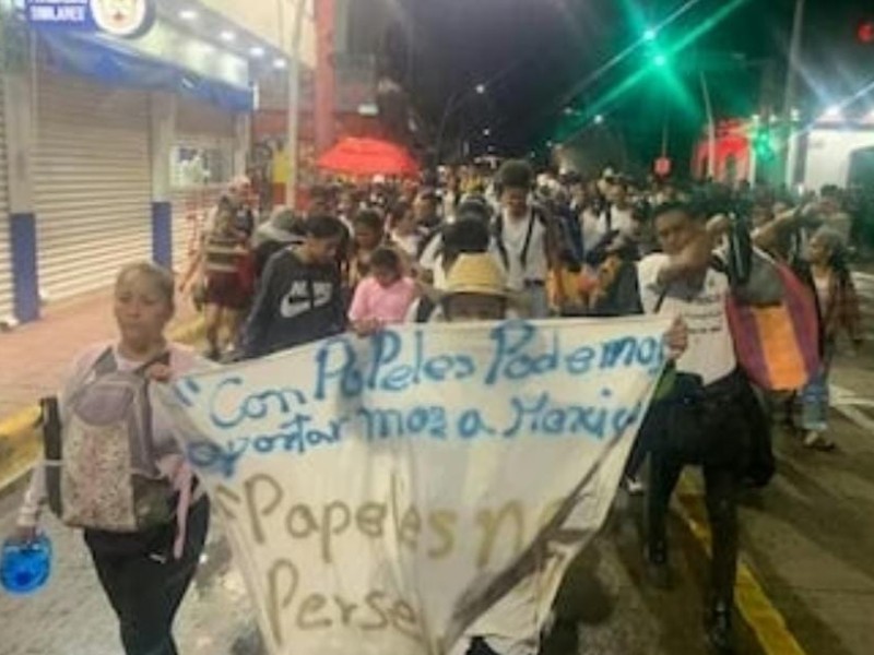 Sale caravana migrante hacia el centro del país, no van a EU