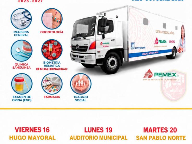 Salina Cruz ofrece jornadas médicas gratuitas en colonias y localidades del municipio