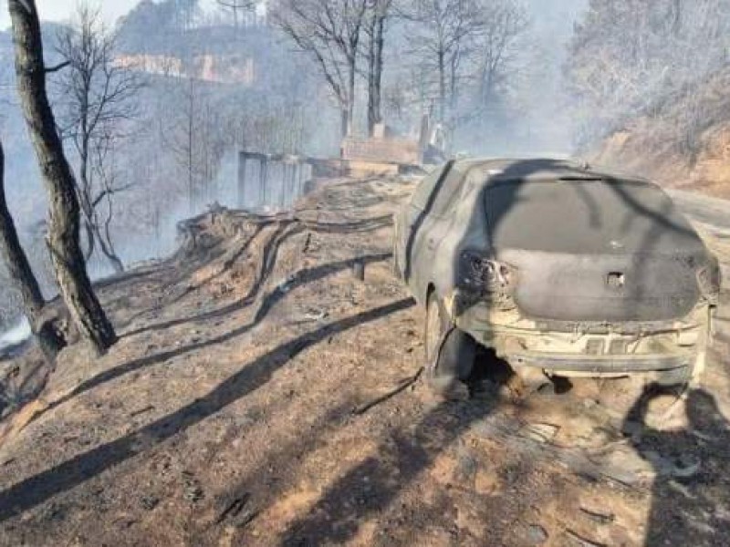 Salomón Jara, informa que incendios en Ixtepeji consumieron 300 hectáreas