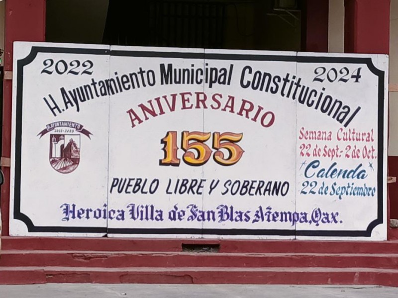 San Blas Atempa cumple 155 años como municipio libre