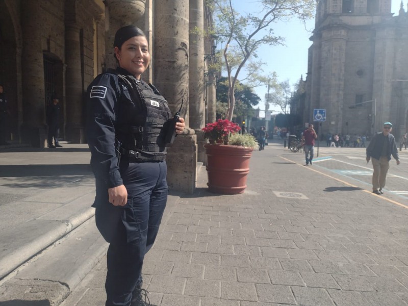 Sandra vigilará las calles de Guadalajara durante la Nochebuena