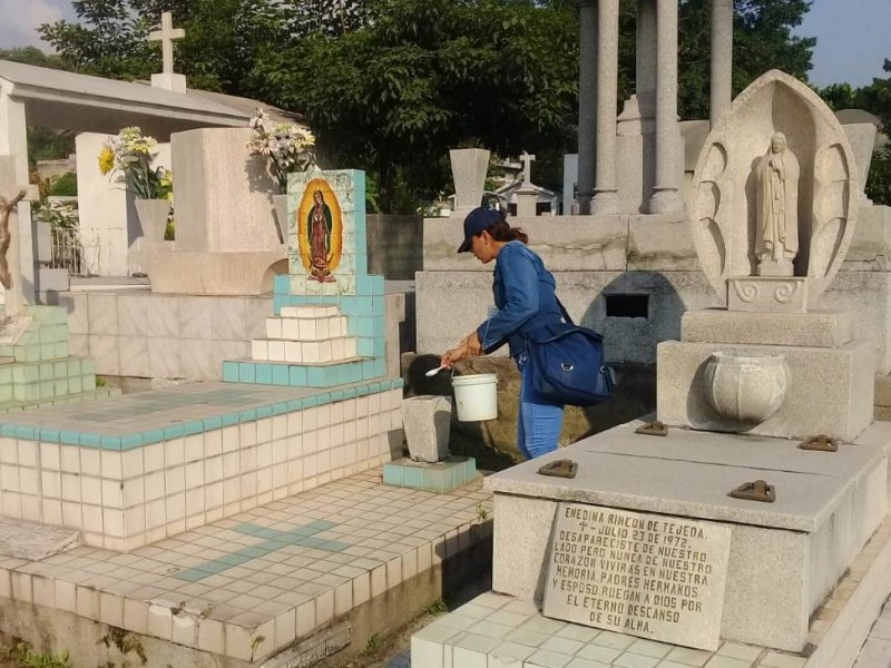 Sanean y fumigan panteones contra el dengue