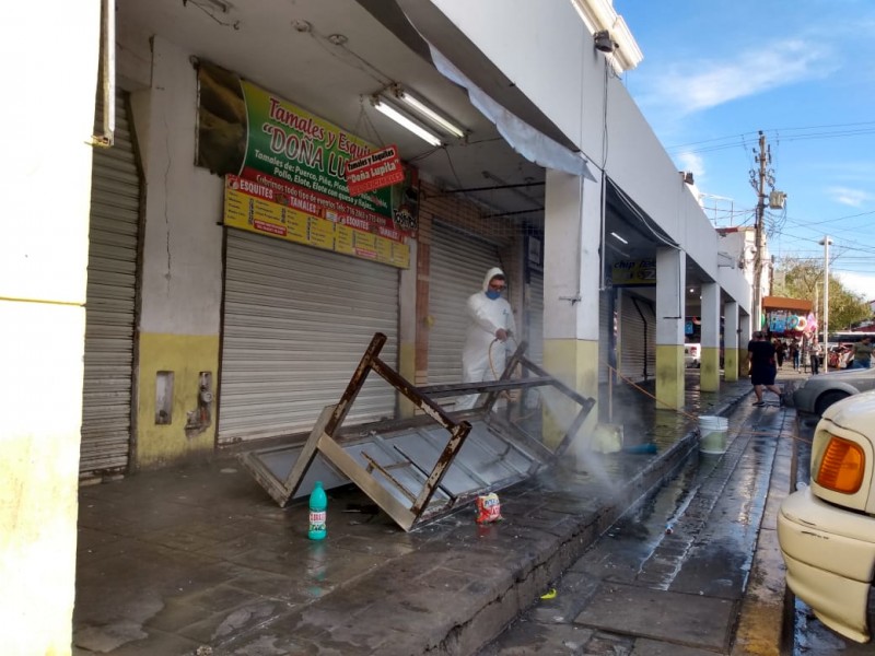 Sanitización de mercados municipales será permanente 