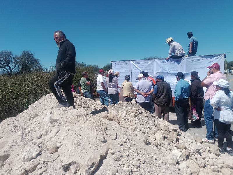 Santa Maria la Alta exige recurso con cierre de carretera