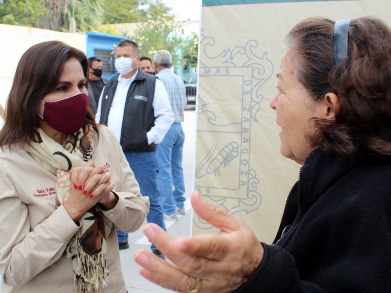 Sara Valle Inaugura la pavimentación de la Avenida VI