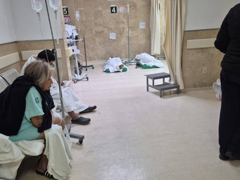 Saturan urgencias del IMSS y hacen espacio para atención