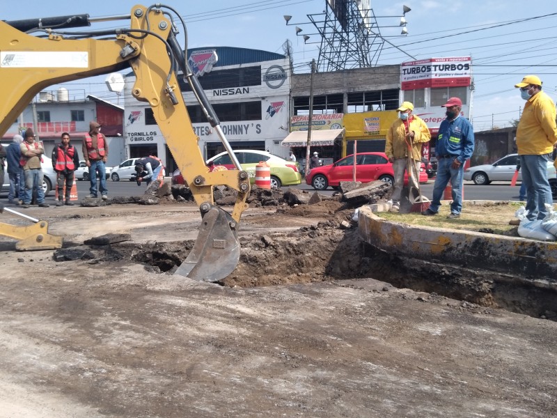 Se abre nuevo socavón en Alfredo del Mazo