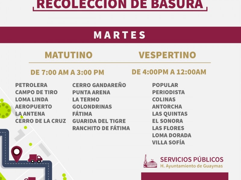 Se activa a las 7AM Servicios Públicos en recolección