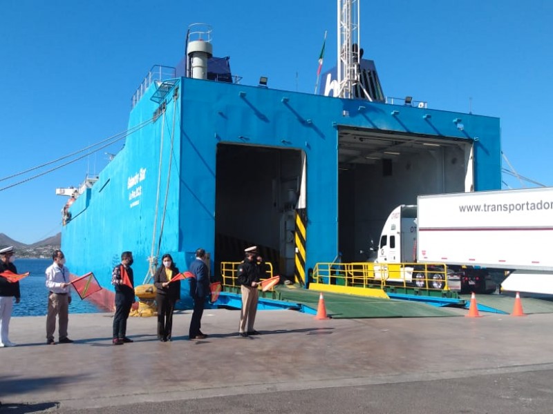 Se activa ruta Guaymas-Santa Rosalía para tripulantes y carga rodada