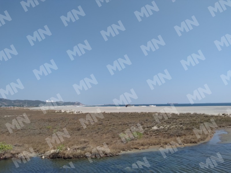 Se aleja el mar en Salinas del Marqués, responsabilizan construcciones