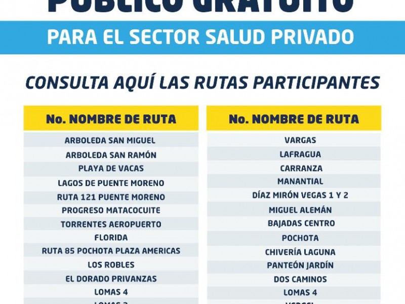 Se amplía a sector privado transporte gratuito en Veracruz