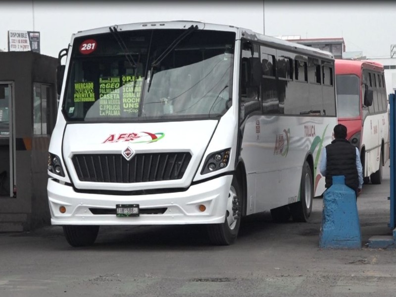Se aplaza decisión de incremento al pasaje: Valle de Toluca
