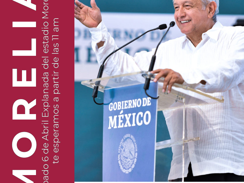 Se confirma agenda de AMLO en Michoacán