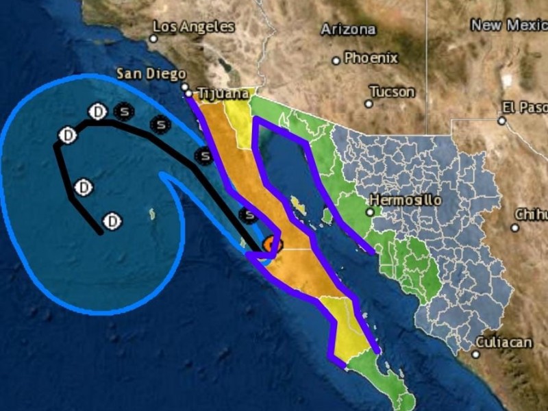 Se degrada huracán Kay a Tormenta Tropical: PCSonora