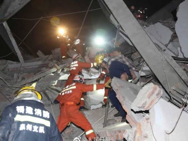 Se derrumba hotel usado para cuarentena en China