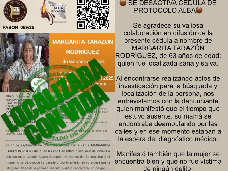 Se desactiva cédula del protocolo ALBA