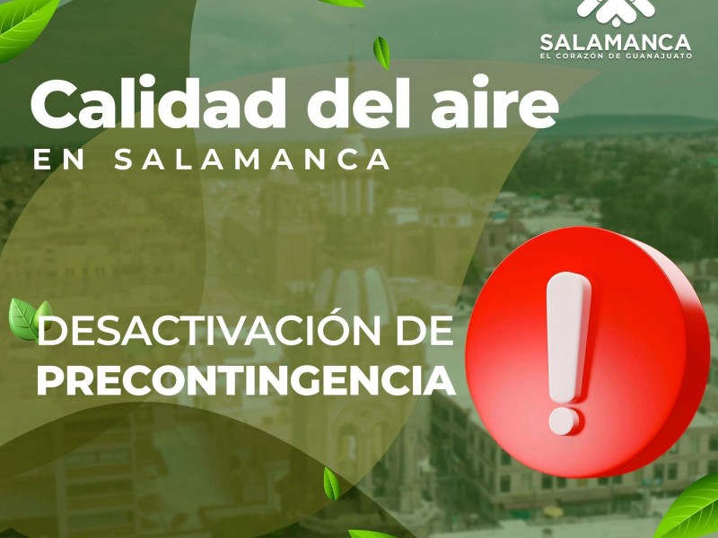 Se desactiva pre-contingencia por dióxido de azufre en el municipio