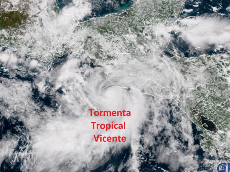 Se desarrolló la Tormenta Tropical “Vicente”