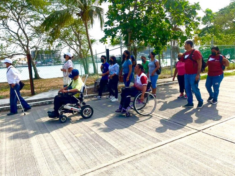 Se desarrolló rodada y caminata incluyente en Tuxpan