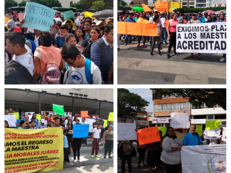 Se desatan protestas en materia educativa en Chiapas