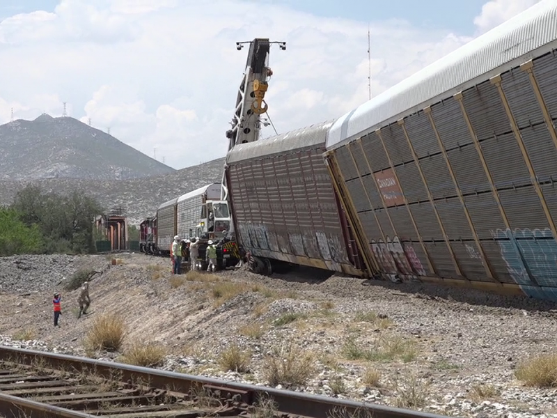 Se descarrila tren en Gómez Palacio