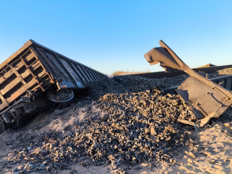 Se descarrila tren entre Puerto Peñasco y Caborca