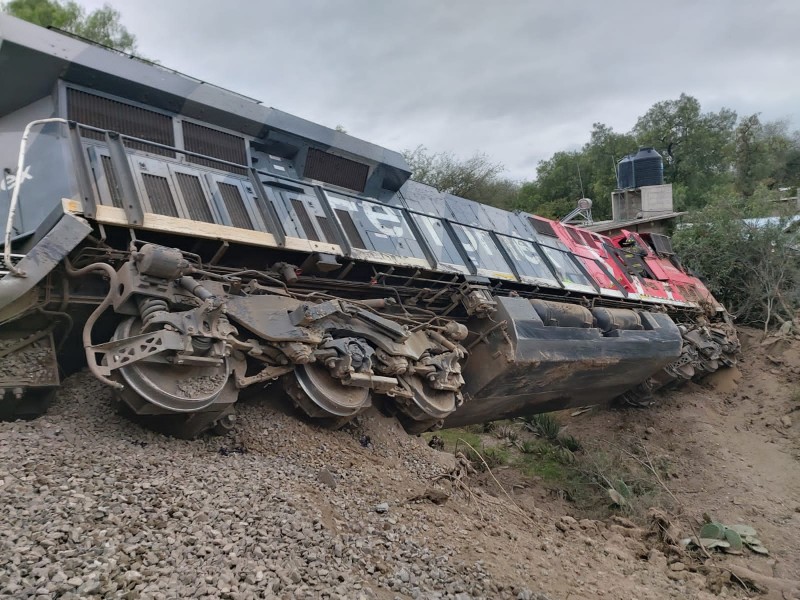 Se descarrilar tren en Apaxco