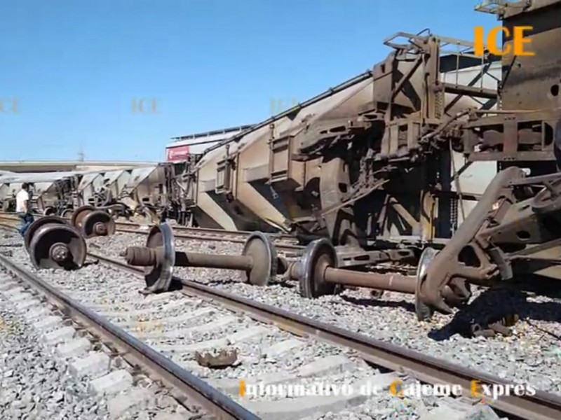 Se descarrilla el tren al sur de la ciudad